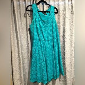 Turquoise Lace Dress